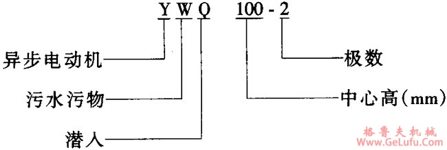 YWQ100-2型干潜污异步电动机特点技术参数(图2) YWQ100-2型干潜污异步电动机特点技术参数(图2)