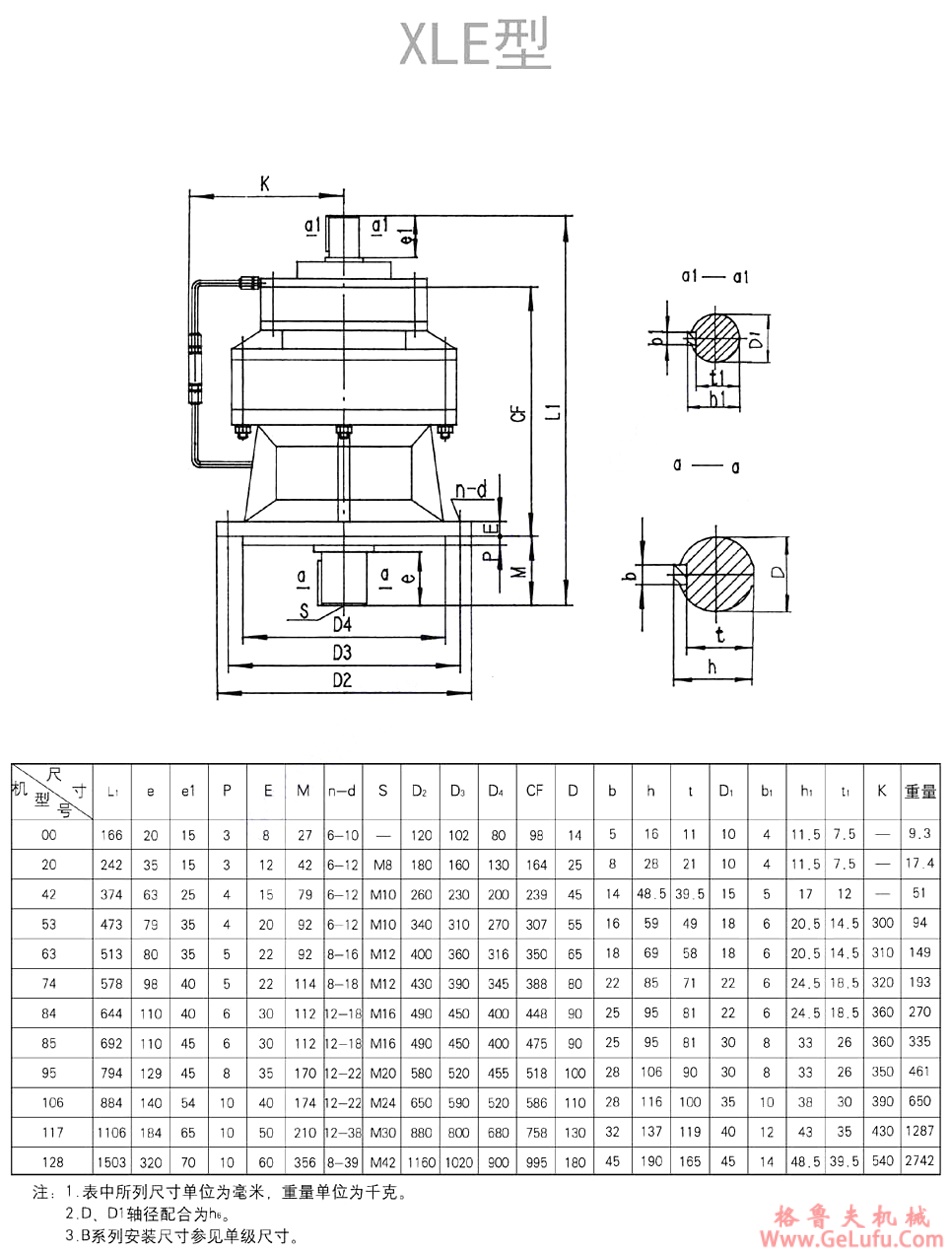 XLE行星摆线针轮减速机(图5)