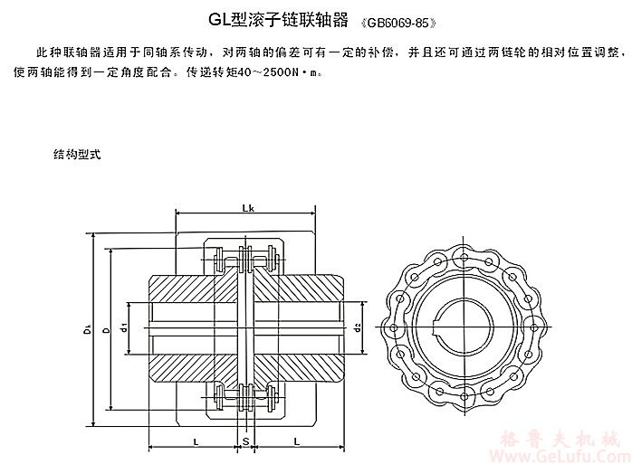 GL9滚子链联轴器(图1)