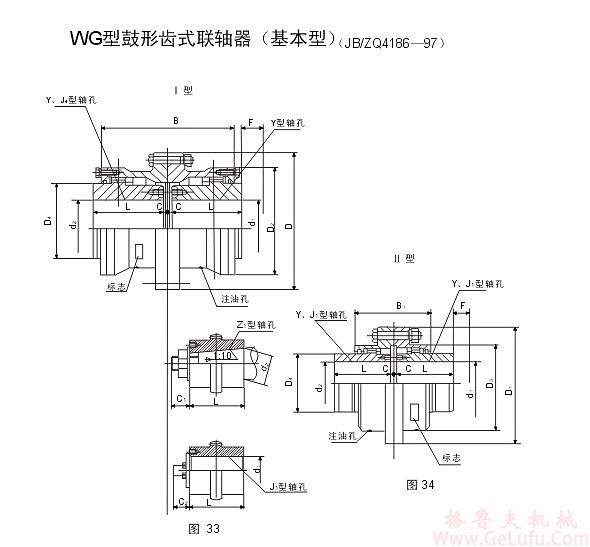 WG12型鼓形齿式联轴器(图1)